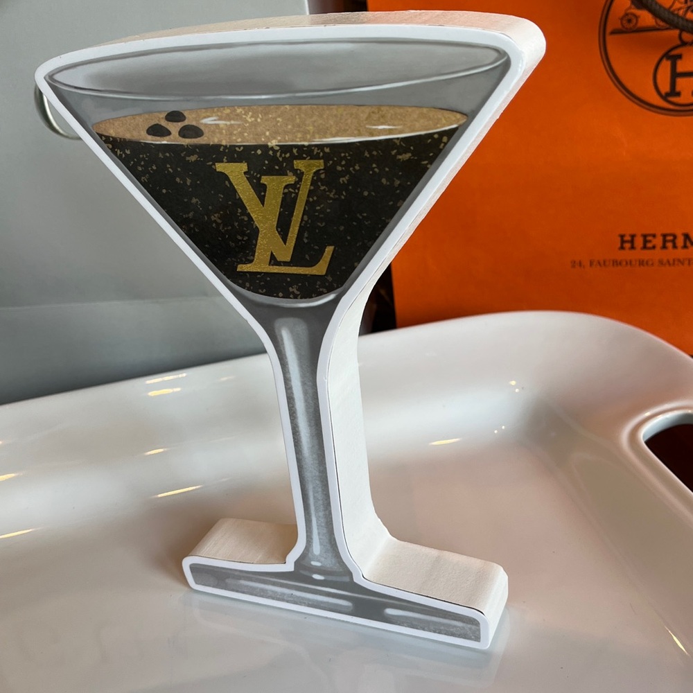 Louis Vuitton Gold and Brown Martini Art - Picture 6 of 6